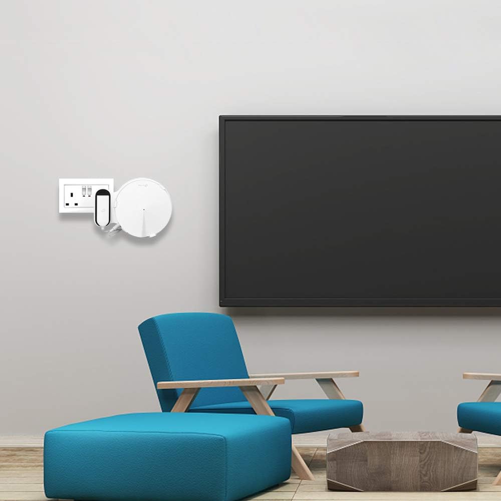HOLACA Wieszak do montażu na wylocie do TP-Link Deco M5 cały domowy system siatkowy WiFi – bez bałaganu przewodów, solidny uchwyt ścienny Deco M5, łatwy do przenoszenia, oszczędność miejsca (1