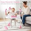 INFANS Baby Activity Center Jumper with Music, Light, Interactive Toys, 360°Rotating Seat, 3 Heights for 6+ Months (Pink) #2