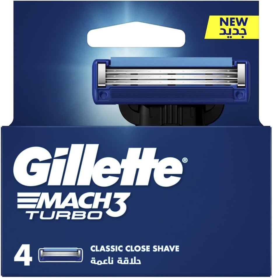 Mach3 Turbo Men'S Razor Blade Refills, 4 Count