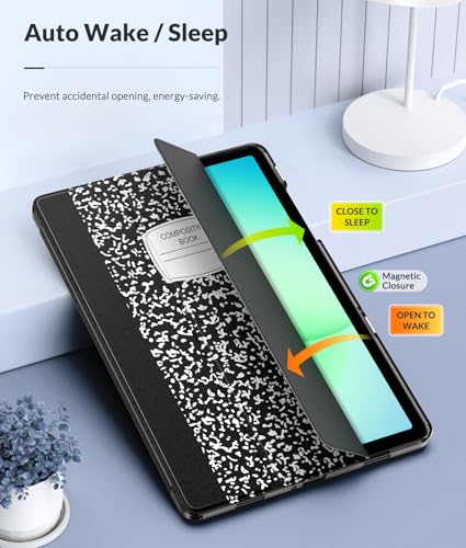 Image of MoKo Case for Samsung Galaxy Tab A11+ Plus 11 inch 2025, Notebook Black