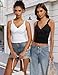 Avidlove Women Sexy Tops Black Summer Plunge V Neck Lace Camisole Top Going Out Tank Y2K