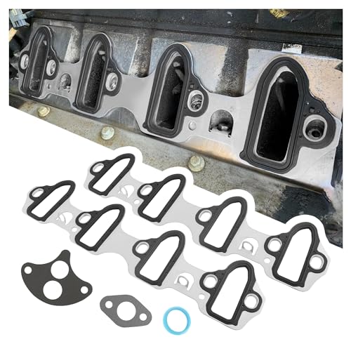 2PCS Intake Manifold Gasket Replacement OEM#MS98016T Car Manifold Gasket for Sealing Cooling Lanes Durable Intake Gaskets Set Compatible with Silverado Cadillac Escalade