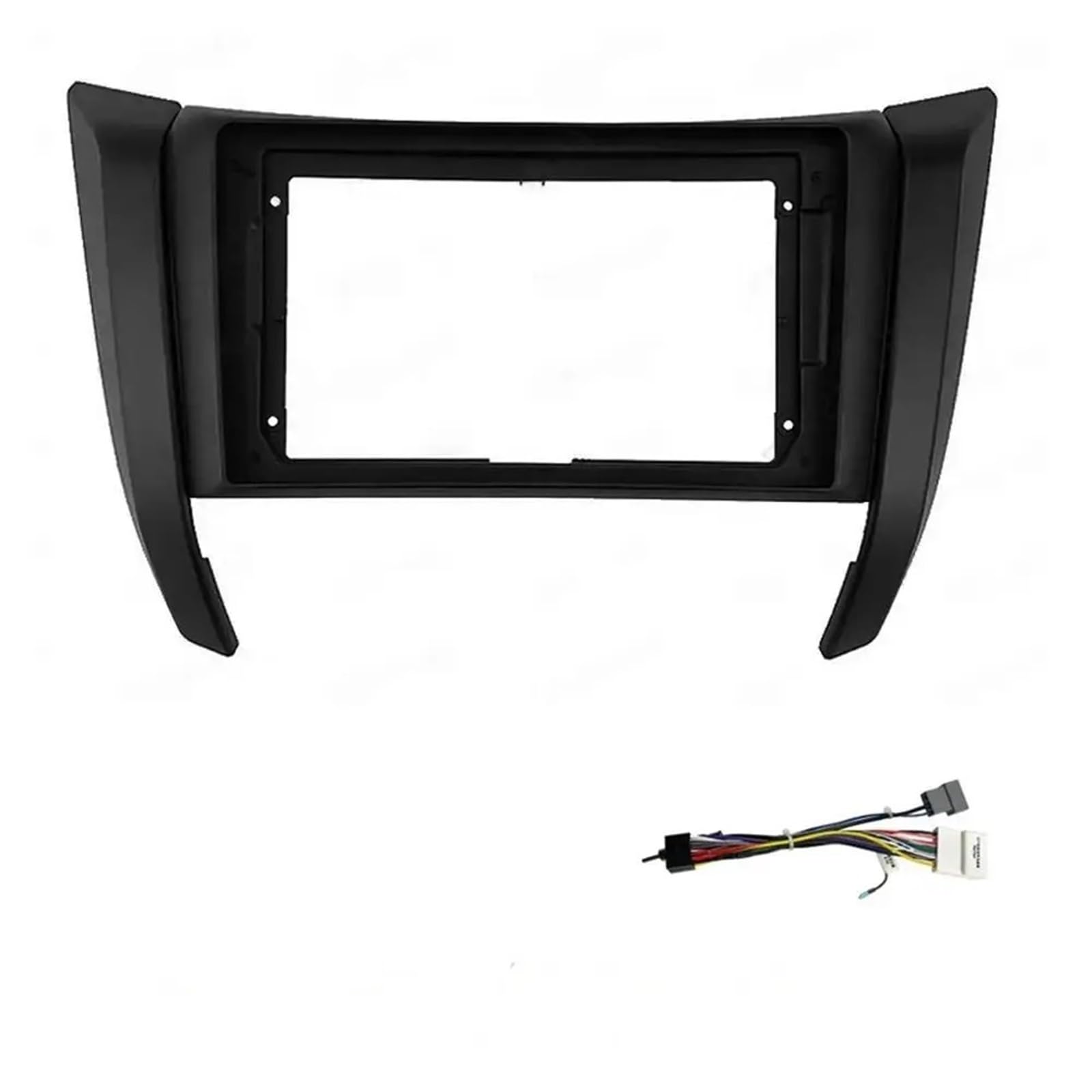 Car Radio Panel Fit for Nissan NAVARA/ NP300/FRONIER (9INCH) 2017+ Car Radio Fascias Android GPS MP5 Stereo Player 2 Din Head Unit Panel Frame Durable(Frame with Cable)