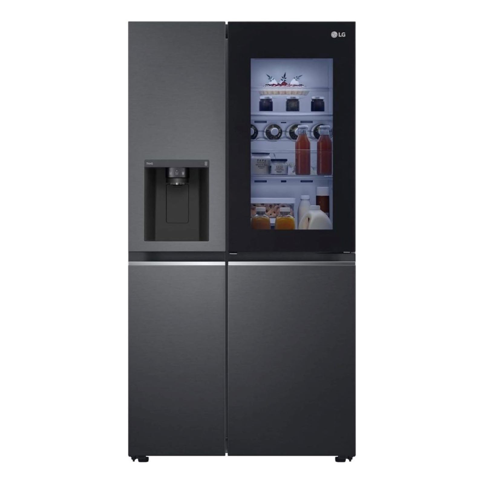 LG GSXV91MCLE – Side-by-Side-Kühlschrank in Matte Black (635 L)