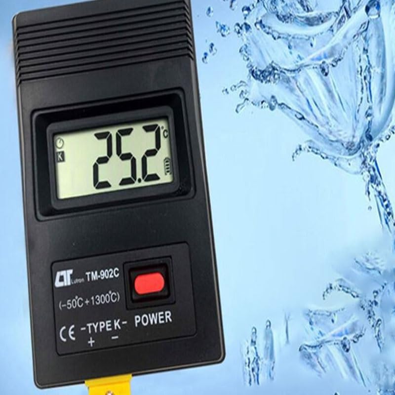 ABS Electronic Thermometer Rapid Thermocouple Portable Embedded Wire Key Press
