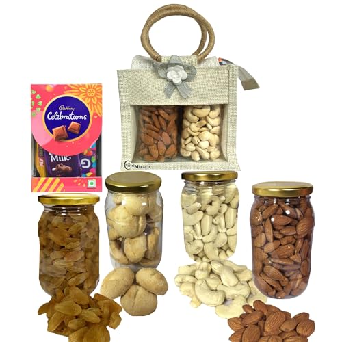 Image of NUTRI MIRACLE Deepawali Nuts and Dry Fruits Combo | Corporate Gifts for Staff