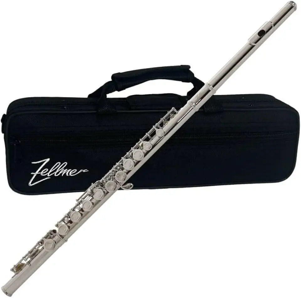 Flauta Transversal Niquelada 16 Chaves ZFL-600N c/Estojo- Zellmer