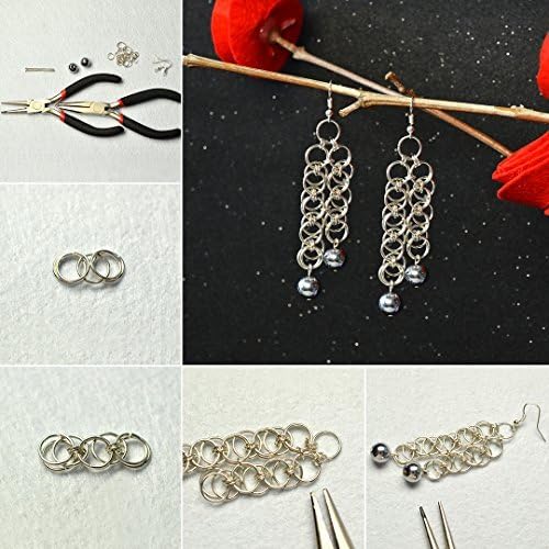 PH PandaHall 150Pcs 10mm Split Rings Iron Double Loop Jump Ring 21 Gauge Close but Unsoldered Jewelry Connector Ring for Bracelet Necklaces Jewelry Making Silver