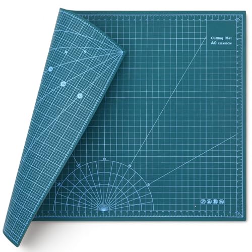 Pangda 36 x 48 in Large Self Healing Cutting Mat Extra Thick Double Sided Sewing Mat with Grid for Crafting Quilting Fabric Precision Cutting (Green)