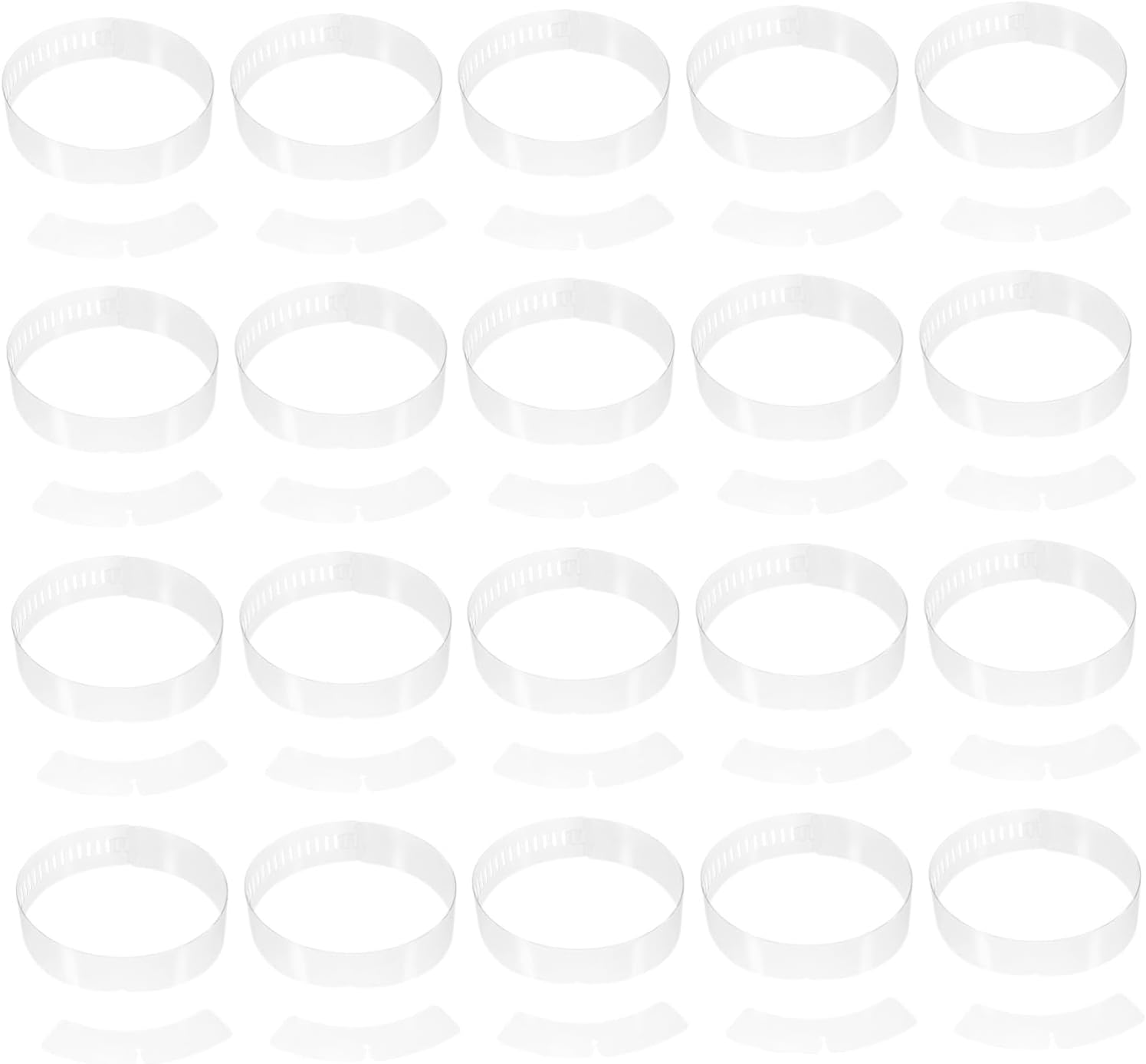 200pcs Shirt Collar Strips Smooth Edge Plastic Collar Fixing Tools for Blouses and Button-Down Shirts Easy to Use
