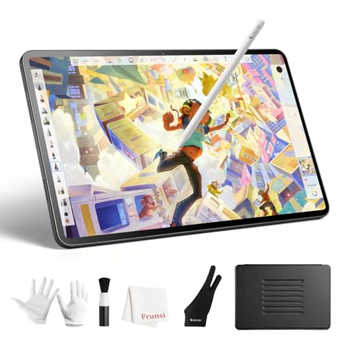 RubensTab T12 Standalone Drawing Tablet No Computer Needed,12 inch FHD Display,Octa-Core CPU,Pre-Installed Drawing Apps & Tutorials,More Bonus Items for Beginners, Artists, Students