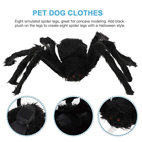 UKCOCO Cachorro Gato Fantasia de Aranha de Halloween Roupas de Cosplay de Animais de Estimação para