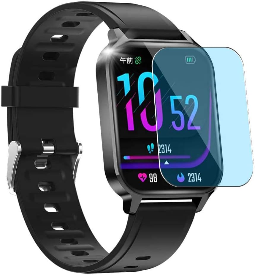 3 Pack Anti Blue Light Screen Protector Film, compatible with NOOYA Masoco KIM Raguso Q18 V18 1.7" Smartwatch Smart Watch TPU Guard （ Not Tempered Glass Protectors ） New