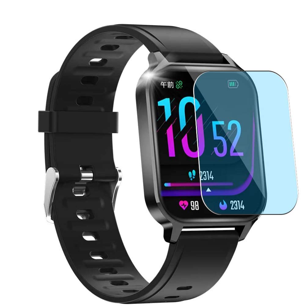 3 Pack Anti Blue Light Screen Protector Film, compatible with NOOYA Masoco KIM Raguso Q18 V18 1.7" Smartwatch Smart Watch TPU Guard （ Not Tempered Glass Protectors ） New
