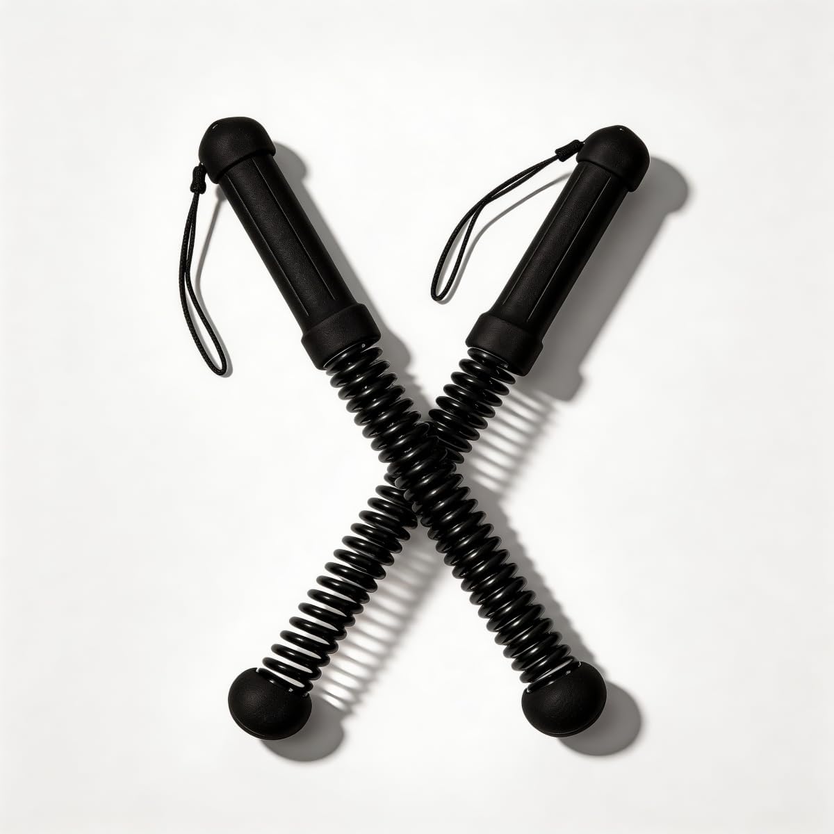 Portable Cordless Battle Rope - Silent Spring HIIT Training Equipment for Home Fitness, Full Body Fat Burning & Strength Exercise WL