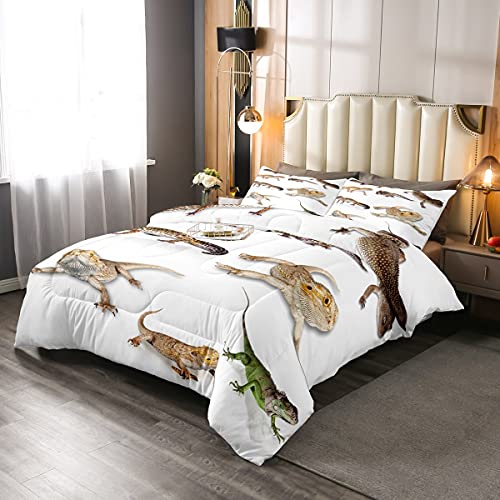 Feelyou Reptile Comforter Set Leopard Gecko Bedding Set