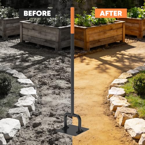 Herramienta compactadora de acero 48 pulgadas con mango largo miniatura 6
