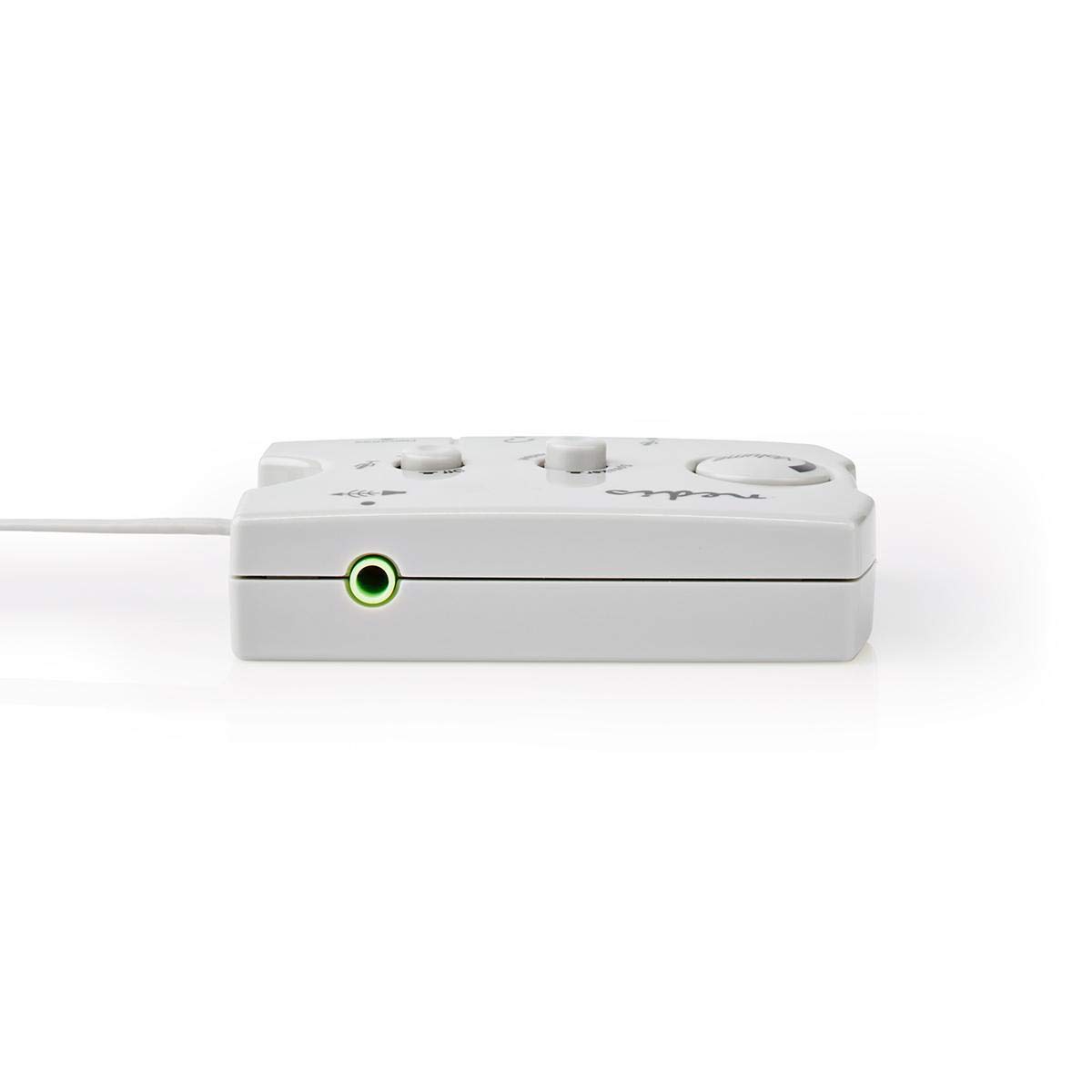 Nedis - Analogowy przełącznik audio - wtyczka 2 x 3,5 mm - gniazdo 3 x 3,5 mm - gniazdo 2,5 mm - kość słoniowa