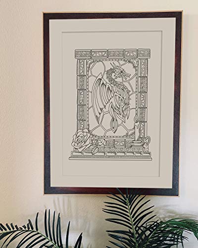 ColorIt Colorful Dragons Malbuch für Erwachsene – 50 einseitige Designs, dickes, glattes Papier, flach gebundenes… – Bild 5