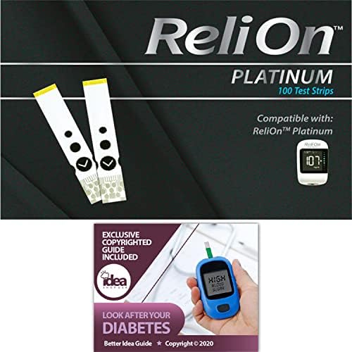 ReliOn Platinum Blood Glucose Test Strips, 100 Ct (3 Pack
