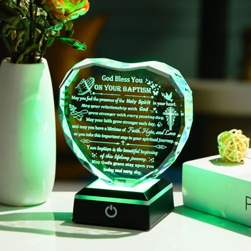 Décoration d'intérieur catholique et cadeau de baptême en cristal - 3