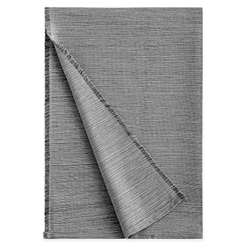 Vipalia - Fundas para Sofa. Mantas para Cama. Fundas para Sofa Chaise Longue. Colcha Cama 150 cm o Sofa Cama. Foulard Cubre Sofa Plaid Multiusos Cubre Cama. Modelo Trama 230 x 260 cm Color Gris Oscuro