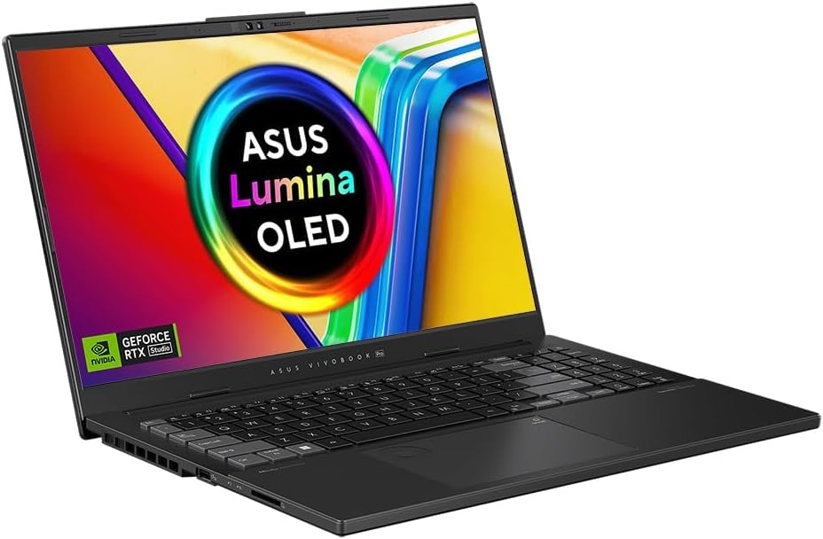 Vivobook Pro 15 OLED N650MV 15.6" 120Hz 3K OLED Laptop (Intel Core Ultra 9-185H, NVIDIA GeForce RTX 4060, 16GB RAM, 1TB SSD, UK Backlit Keyboard, Windows 11 Home)