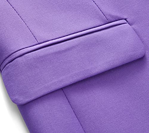 Mens Casual Blazer Jacket Slim Fit Sport Coats for Daily Business and Prom Wedding Size 42 Lilac4