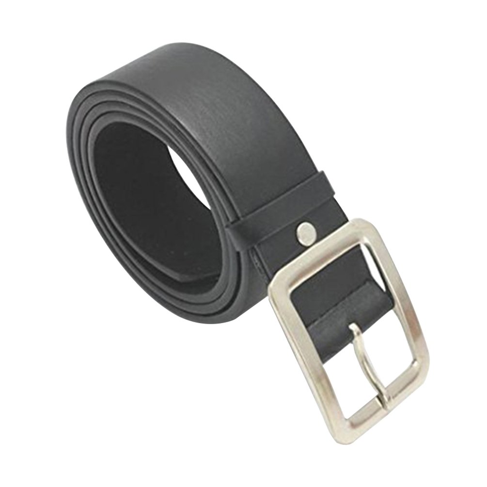 Ceinture classique similicuir noir boucle robuste modèle mixte taille unique - 3