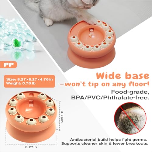 image for KADTC Cat Puzzle Toy for Cats Indoor, Slow Feeder Bowl for Fast Eaters