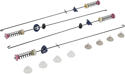 Whirlpool W10440786 Kit de barra de suspensión de arandela de carga superior OEM, plata