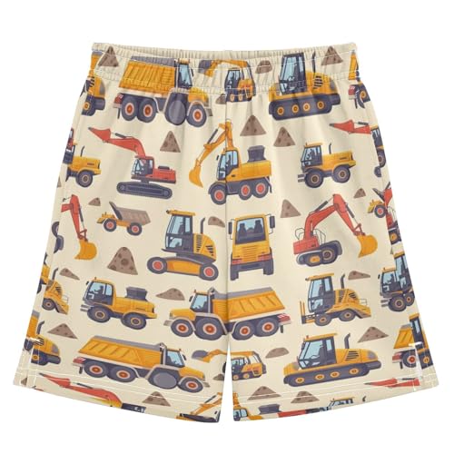 panksolu boy Shorts Cars Cartoon Youth Athletic Shorts for Boys and Girls 10-11 Y Multicolor