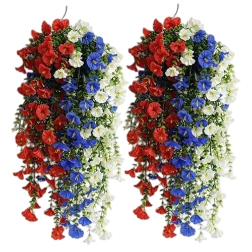 Fleurs artificielles suspendues extérieur résistantes soleil x2