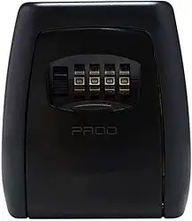 Mini Cofre Parede Para Chaves em Aço Preto com Senha Pado