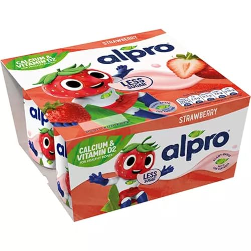 Alpro Kids Plant Based Yoghurt Strawberry 4 x 115g