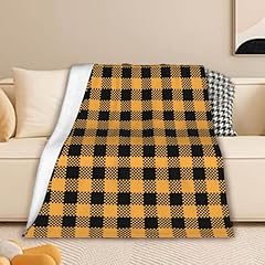 Black Orange Tartan Plaid