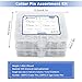 620 pcs Cotter Pins Assortment Kit, Hairpin Cotter Pins & R Clips Assortment Kit, 12 Sizes for Hitch Pin Lock Systems, Zinc-Plated Cotter Pin Kit