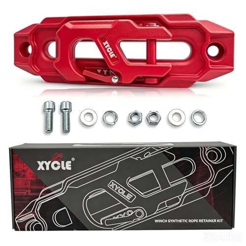 XYCLE Winch Fairlead with Tow Hook Red 10 in. (254 mm)