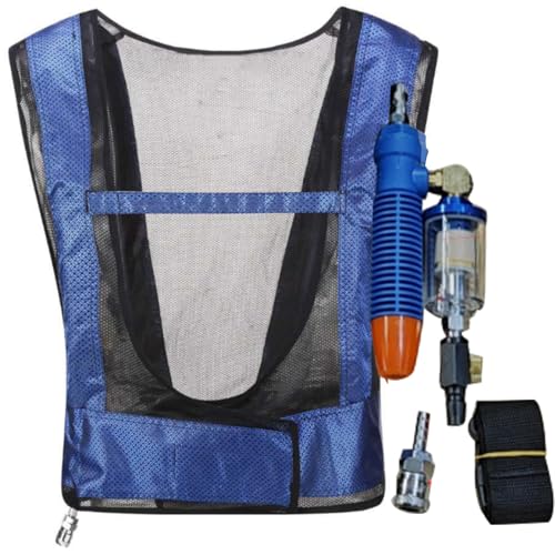 Cooling Vest For Men Women, Adjustable Air Cooling Conditioner Waistcoat, Compressed Air Cooling Vest, Breathable Outdoor Work Vests, Vortexes Tube Air Conditioned Waistcoat