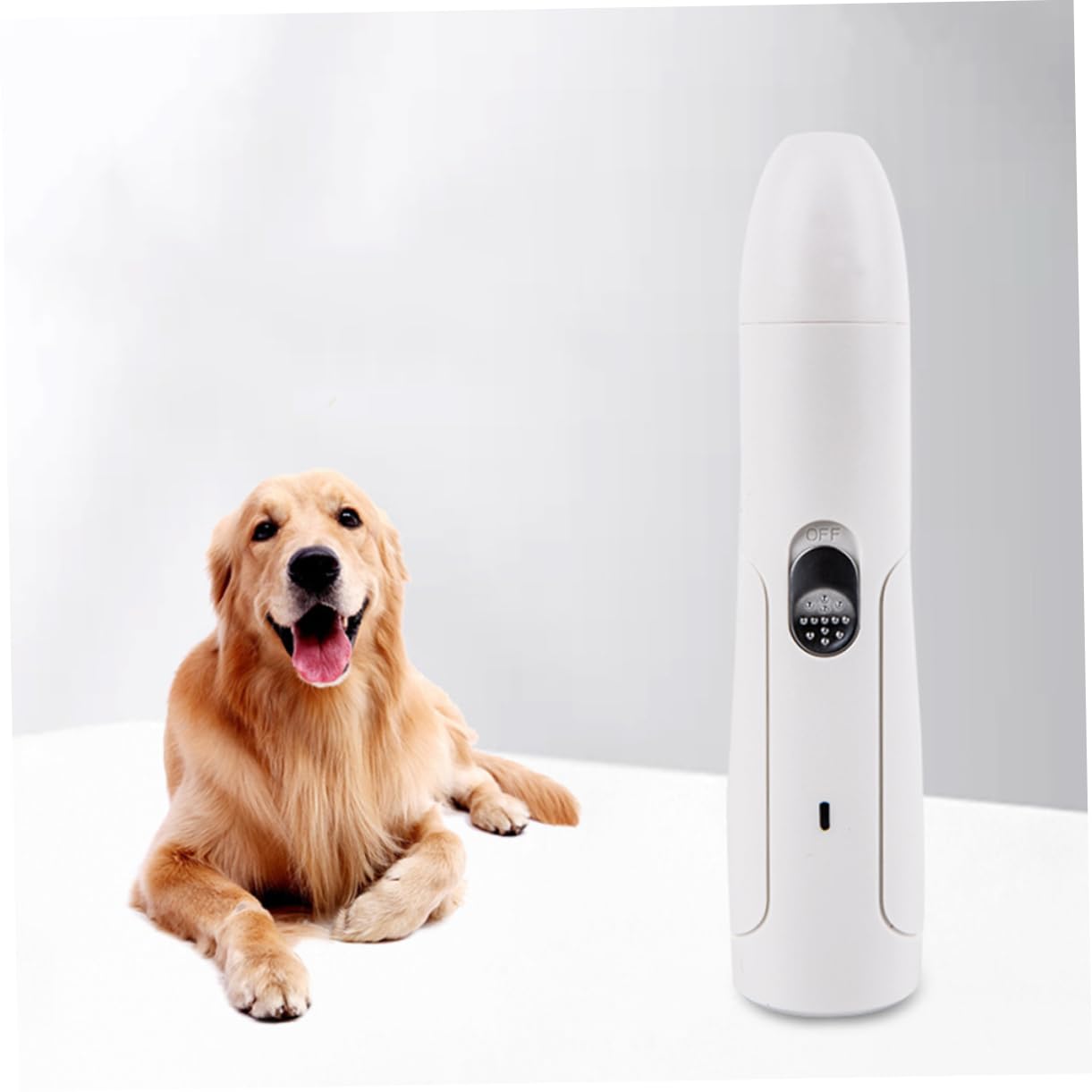 SUPVOX Tagliaunghie Elettrico per Gatti, Rifinitura Precisa, ABS Bianco