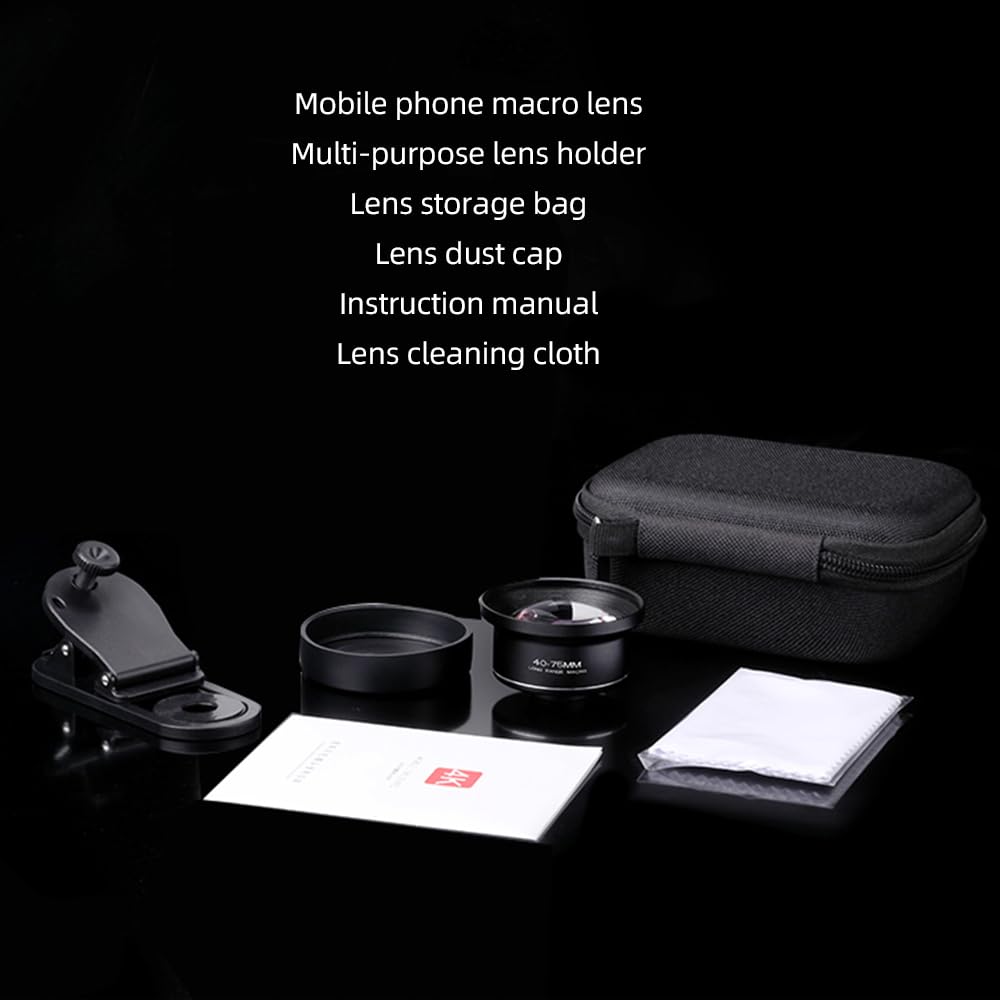 Andoer Handyobjektiv Makro-Linse Für Smartphone 4k High Definition Mit Telefonclip Kompatibel Mit Android Smartphone Iphone 15/14/13/12 Max/Xr/X/8