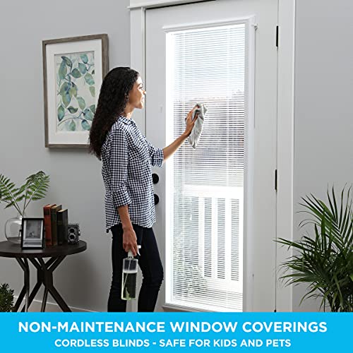 Odl Add On Blinds For Raised Frame Doors - Outer Frame Measurement 22" X 66" - Home Improvement - Easy To Install, Use And Maintain - Innovative Window Shades Protected Behind Tempered Safety Glass #TOP7