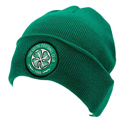 Bonnet Celtic F.C. tricoté en maille extensible chaude TU