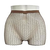 EVERYTHING CROPOVER Skintone Gold Glitter Fishnet Stockings | Carnival Tights for Black and Brown Skin Women | Gentle Brown Medium Hole