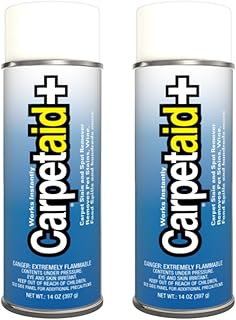 Carpet Aid Spot & Stain Remover – Perfect for Christmas & New Year Cleaning, Removes Oil, Grease, Ink, Coffee, Pet Urine & Lipstick from Carpets, Rugs & Upholstery