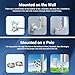 Universal Wireless Bridge Bracket Mount, 1 Pack Pole and Wall-Mounted for Outdoor Point to Point WiFi Access Point CPE Client Bridge