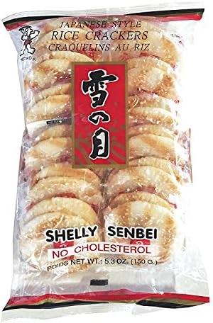 Want Want Big Shelly Shenbei Snowy Crispy Rice Cracker Biscuits - Sugar Glazed 5.30 oz.