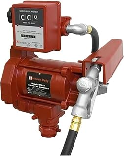Mobile Petrol Gas Filling Station Gasoline Fuel Dispensing Pump - 115 Vac, 60Hz, With Flow Meter And Manual Nozzle