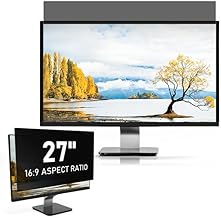 LAMA 27 Inch Privacy Screen Protector for Computer Monitor, Privacy Film, Removable Privacy Filter, Privacy Filter, Screen Filter with Anti Blue Light Anti-Glare Protection (27 Inches, 16:9)