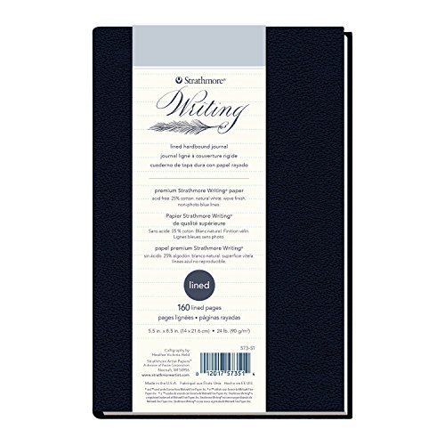 Image of Strathmore 500 Series Hardbound Art Writing Journal (573-51), 5.5 inchx8.5 inch Lined, 80 Sheets